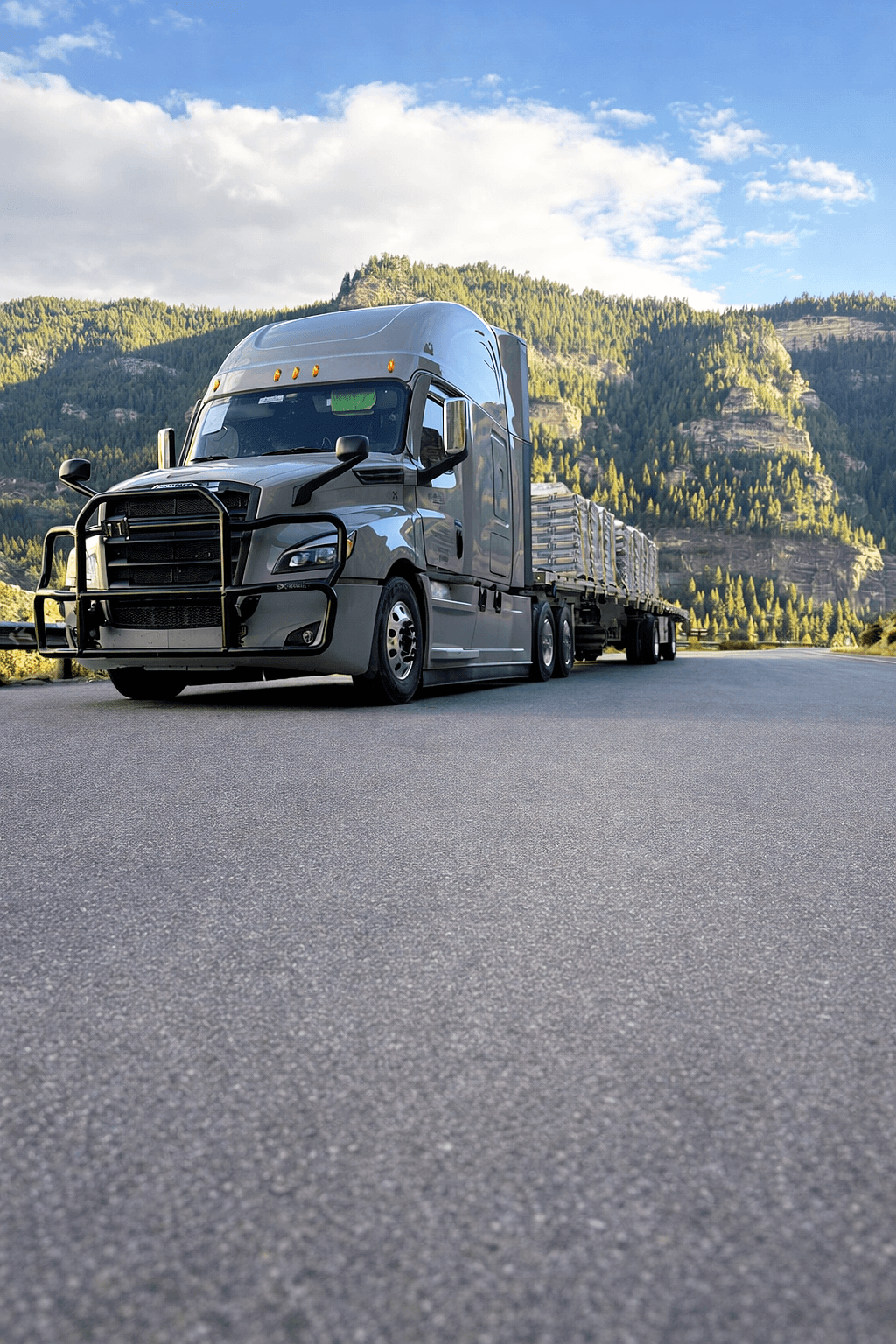 Truck on the road